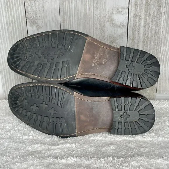 Mens Warfield & Grand Ankle Black Leather Boots Size 10 - Picture 7 of 9